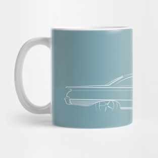 1960 Ford Starliner - profile stencil, white Mug